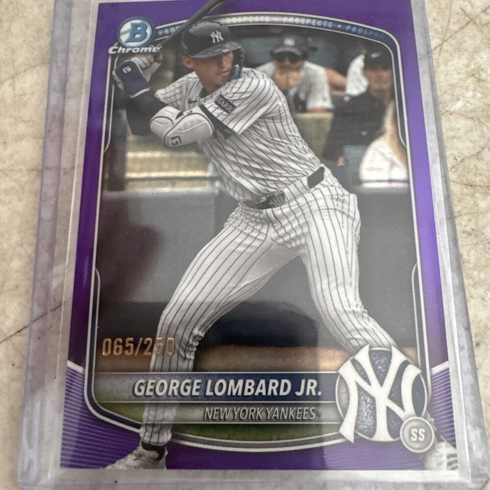2025 Bowman Chrome George Lombard Jr. Purple /250